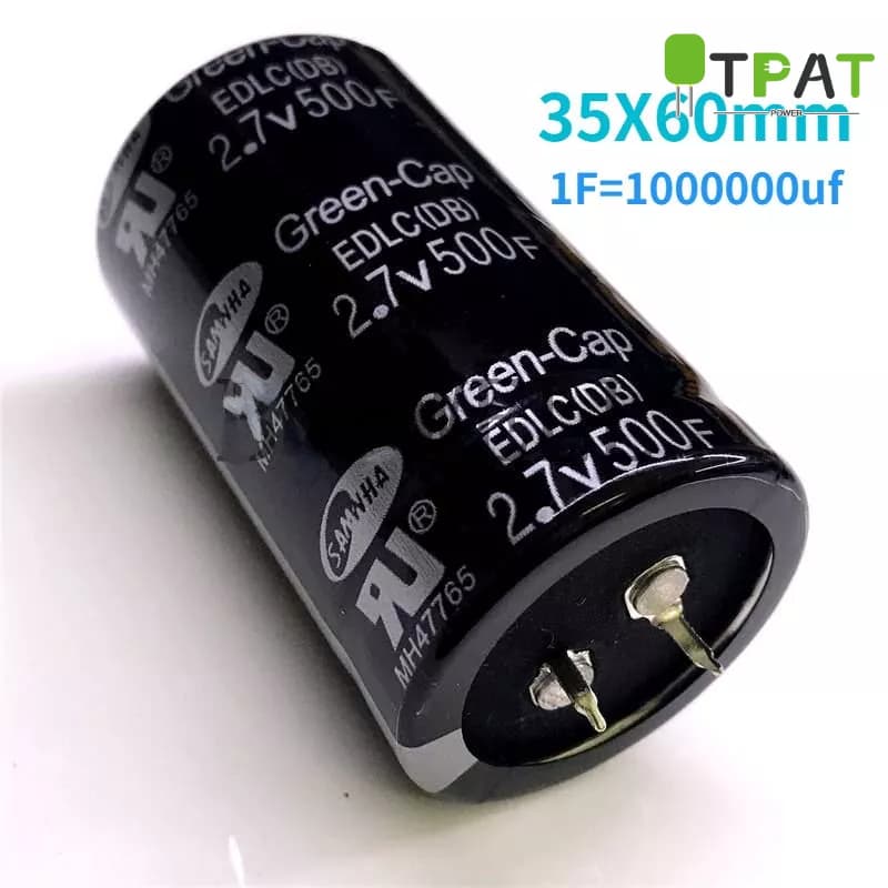 500F 2.7V Super Capacitor De Backup De Energia Armazenamento
