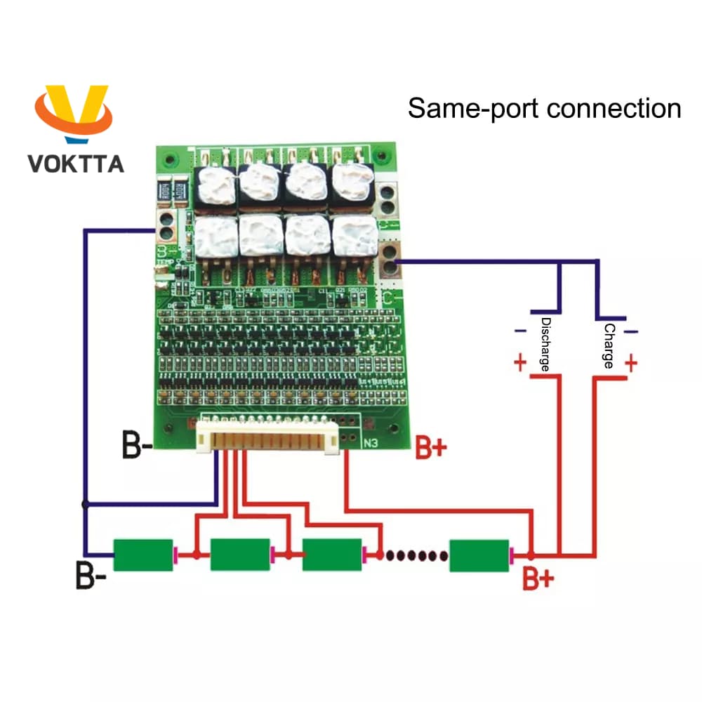 VOKTTA 13S 48V 50A 18650 Pacote De Bateria De Lítio De Íon-BMS Proteção PCB Eletrônica De Consumo Durável