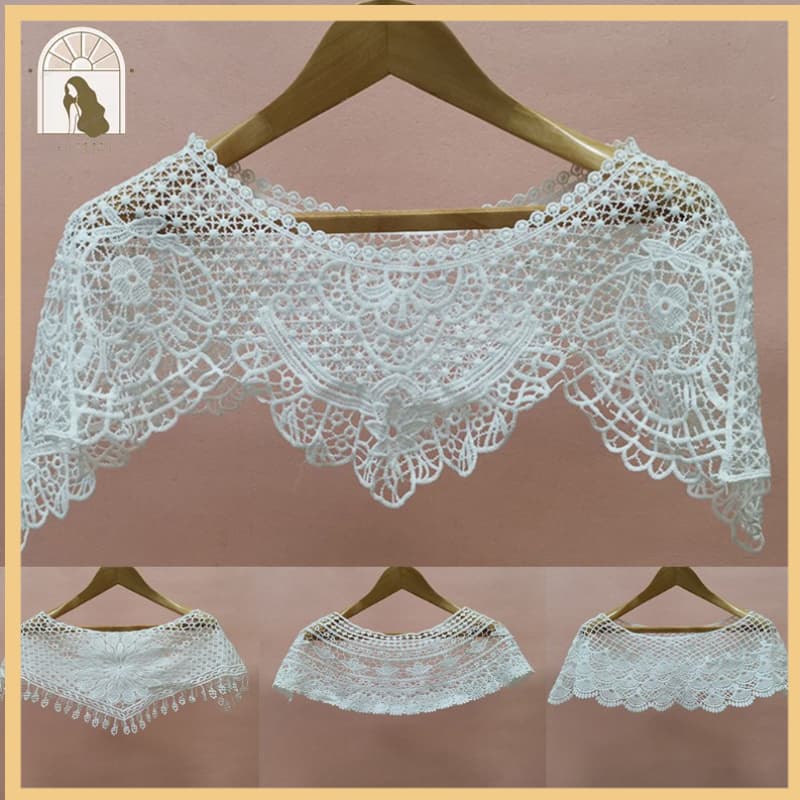 Ximm Rendas Solar Xale Envoltório Crochê Floral Casamento Shrug Cape