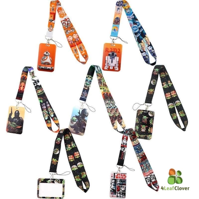 Star Wars Telefone celular Lanyard Card Holder Bus Card Fábrica de Cartões de Trabalho Cartão de Identificação da Marca