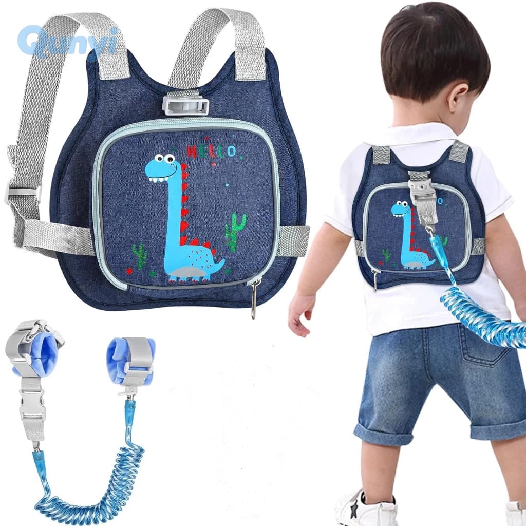Trela De Pulso Anti-Perda Leash + Elo , Arreio Para Crianças Com , Cinto Assistente Bebês Segurar Bebê Fechado Enquanto
