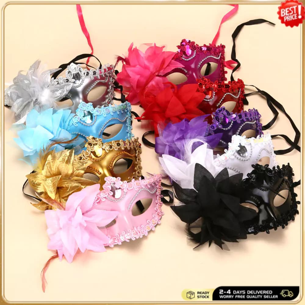 Casal Máscaras De Conjunto Máscara De Festa Veneziana Plástico Traje De Halloween Carnaval Para Mulher E Homem