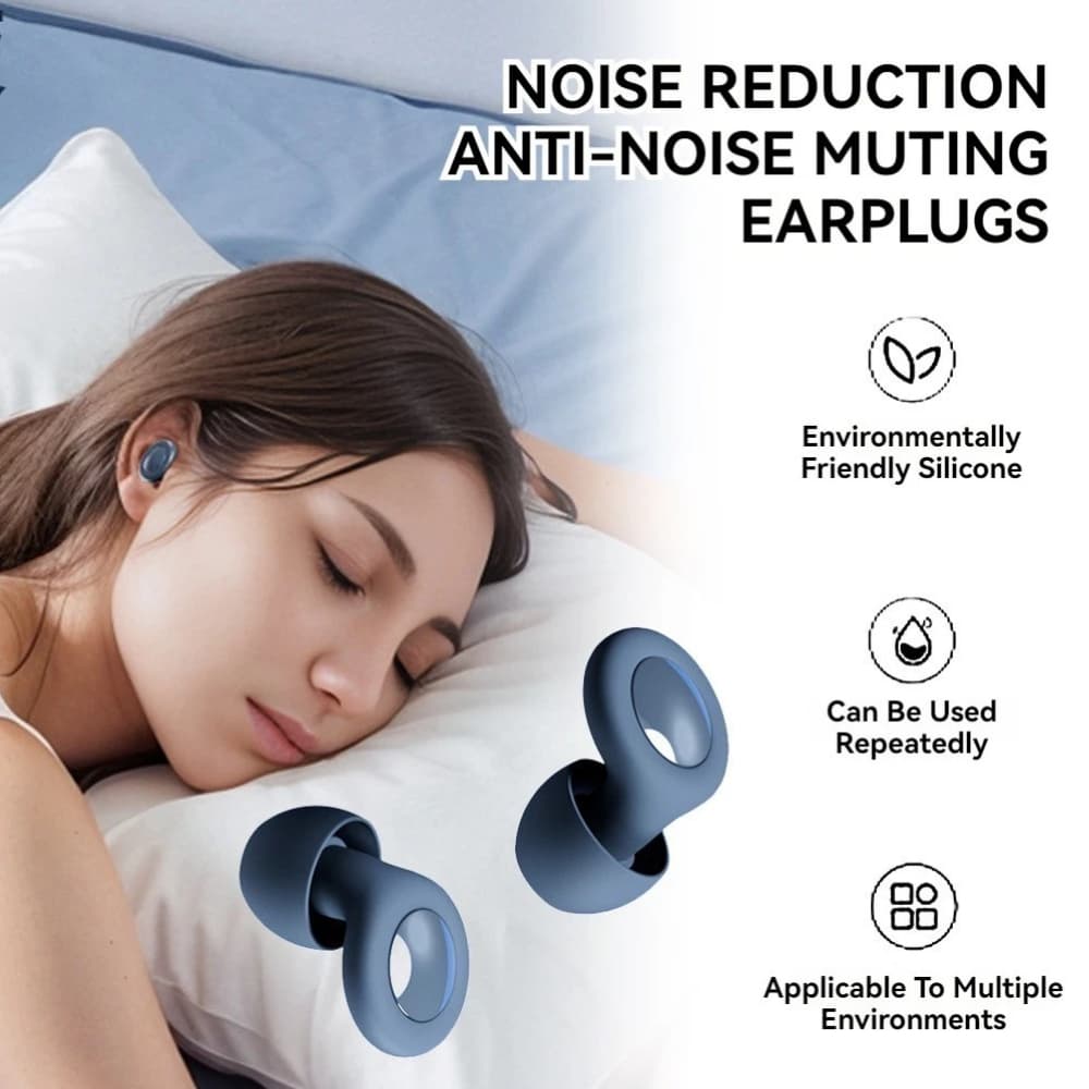 Protetores Auriculares de Silicone Isolamento de Ruído Anti-ronco Protetores Auriculares para Dormir