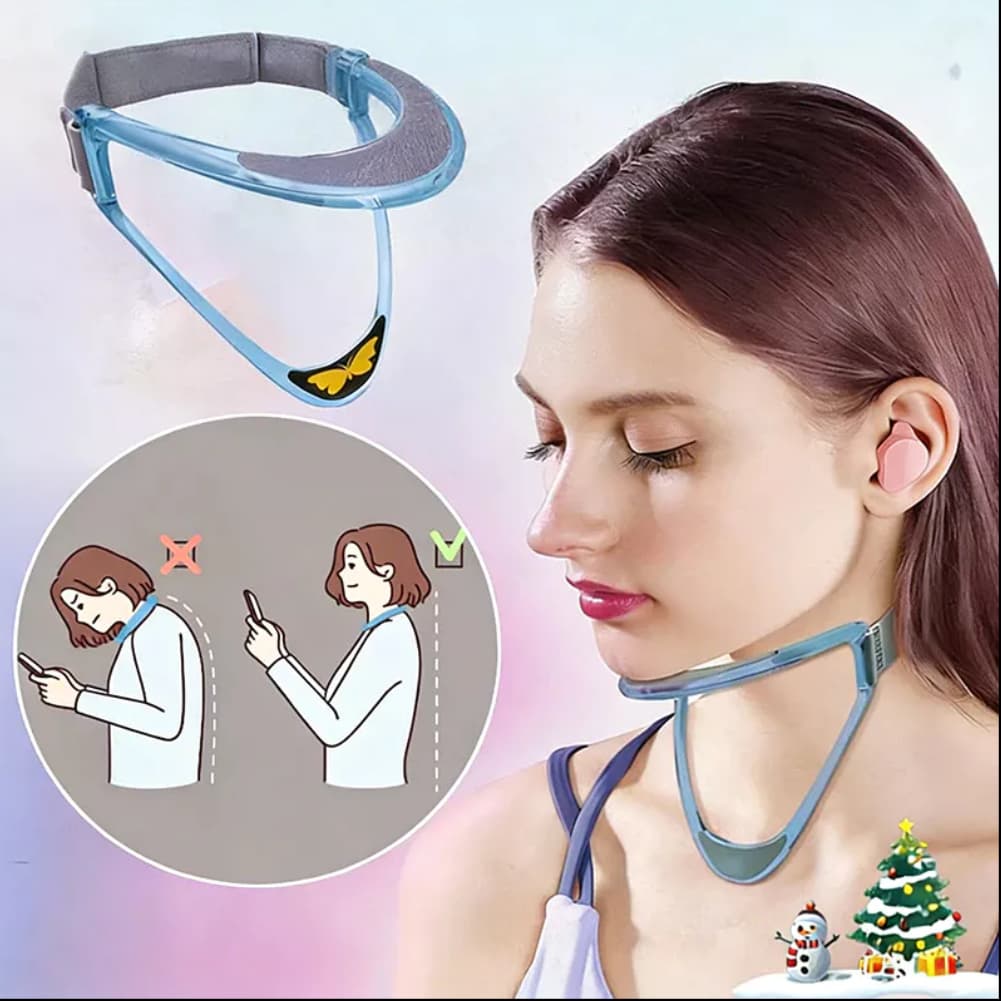 Neck Brace dispositivo de tração cervical Postura Correção cervical Colar Neck Braces Cuidados de saúde Neck Massagem de