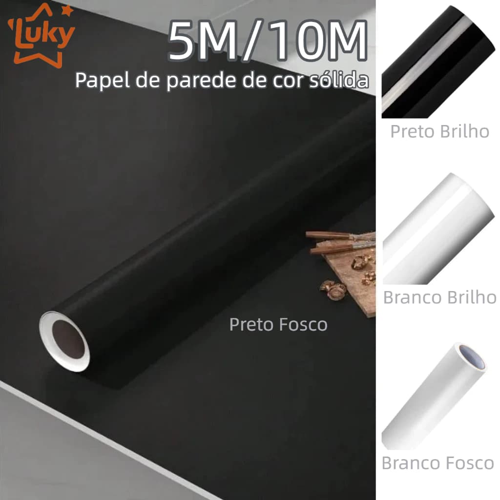 Papel de Parede  Preto/Branco+ Espátula Aplicação Adesivo Autocolante Cozinha Moveis