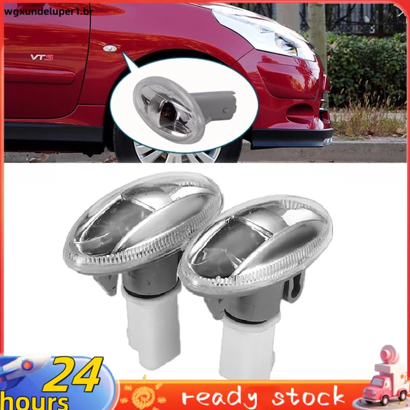 2Pcs Indicador Luminoso De Direção Lateral Do Carro Para Peugeot 108 107 407 206 6325G3 Citreon C1 C2 C3 Picasso