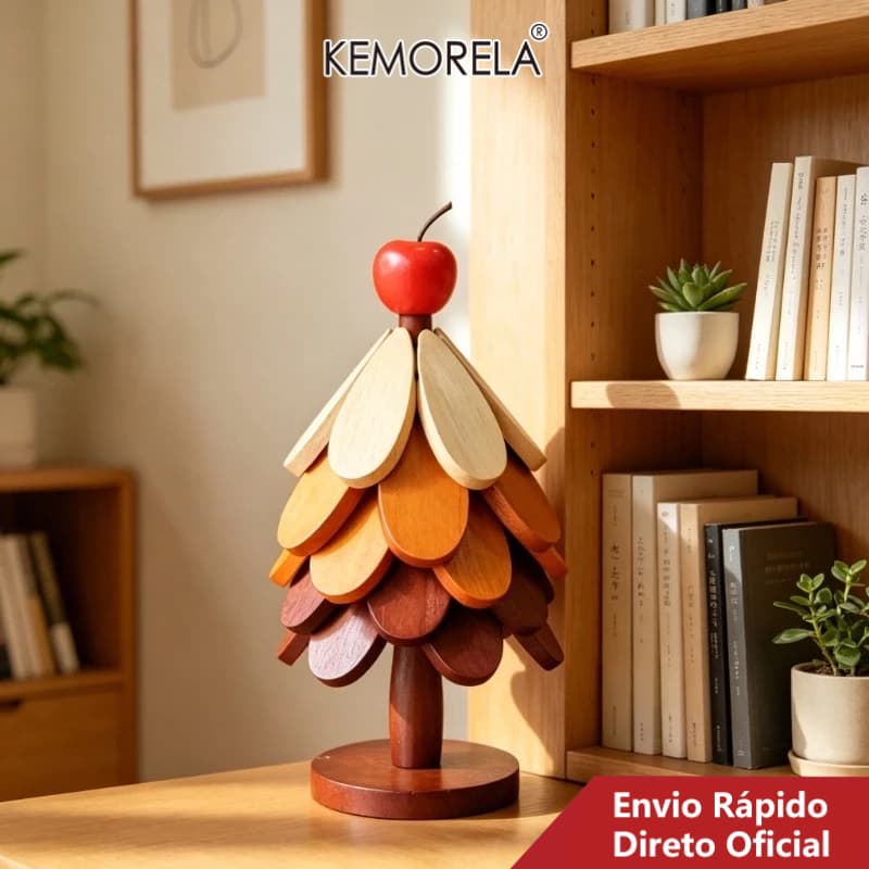 Conjunto De 6 Peças De Porta-Copos Com Estrela E Maçã Tema De Natal | Tapetes De Mesa Dobráveis Em Forma De Árvore Organ