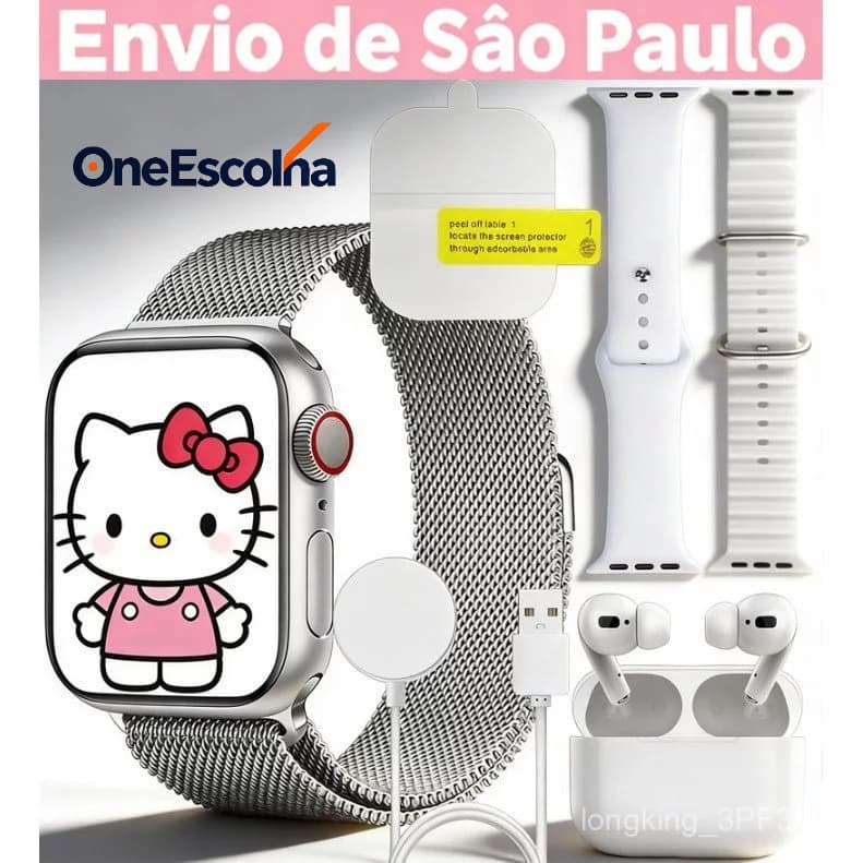 Entrega de São Paulo !!! Smartwatch com Chamada Bluetooth, Controle de Música, Recebimento de Mensagens Android & iOS