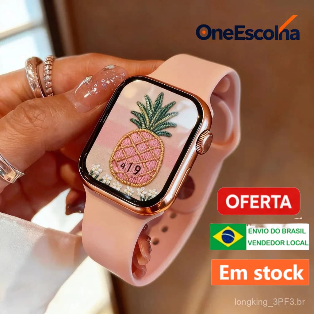 Relógio inteligente com tela sensível ao toque 2026, requintado e elegante, chamadas Bluetooth, Esportes ao ar livre