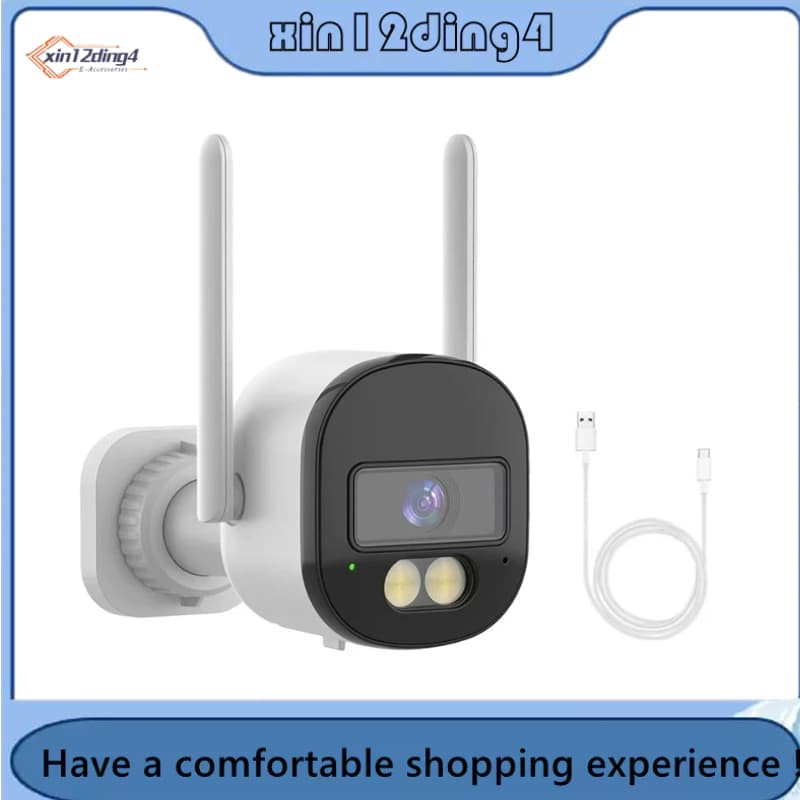 Câmera De Segurança Smart Life Tuya WiFi 3MP 2.4G/5G Al Detecção IP Mini CCTV