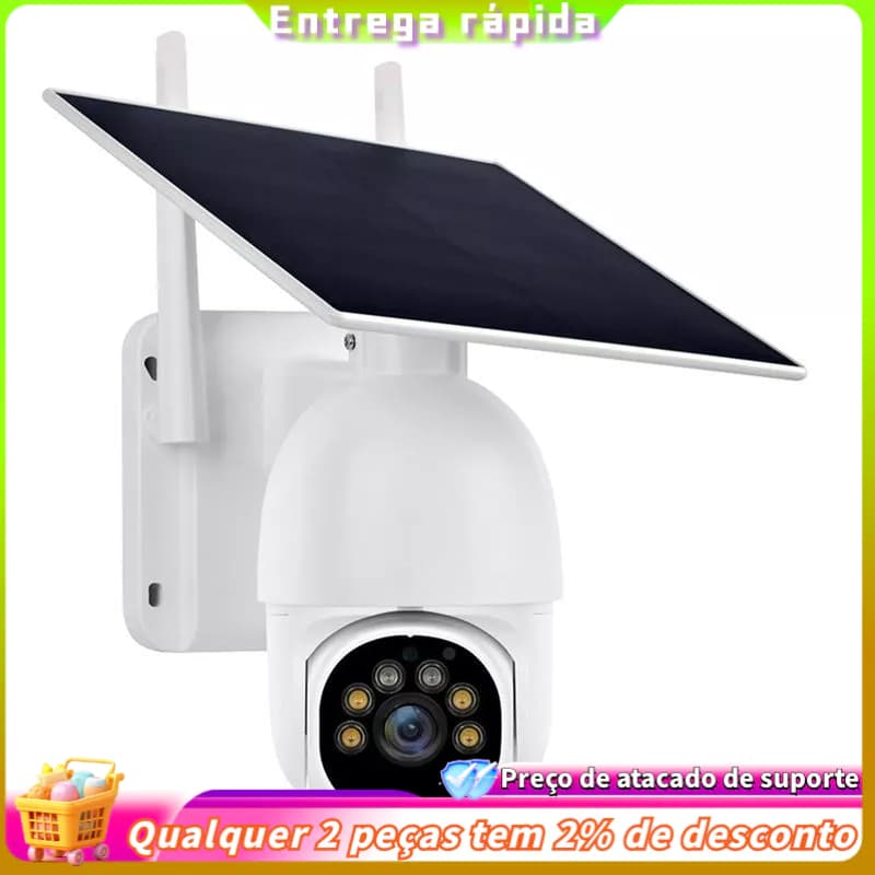 A20 Câmera Solar Sem Fio HD Wifi Câmeras Ao Ar Livre Monitor Proteção De Segurança Inteligente Telefone Móvel Remoto A