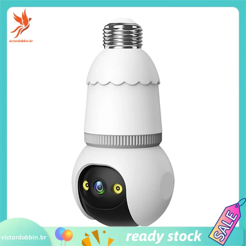 Tuya 5MP Wifi PTZ IP Lâmpada Câmera Auto Pista Vida Inteligente Sem Fio De Vigilância Em Casa 2 Vias Monitor Áudio Cam