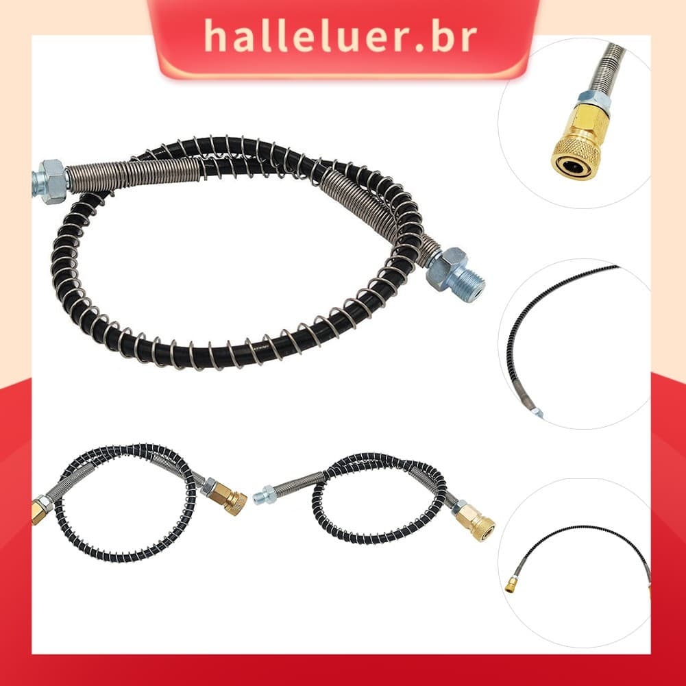 Bomba De Recarga De Ar PCP Mangueira De Alta Pressão Com Rosca M10x1 Enrolada Em Mola 50cm
