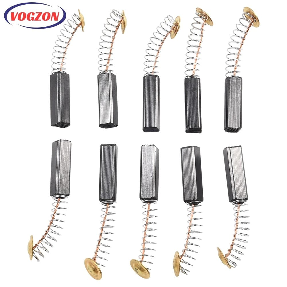 " Vogzone10pcs Escovas De Carvão Para Motor De Ferramenta Elétrica Com Penas 6x6x20mm Broca De