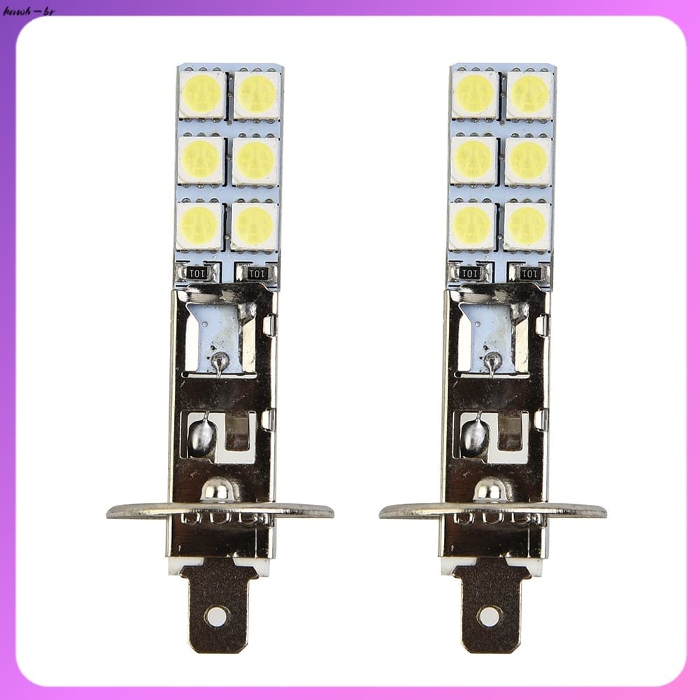 ⚡ Venda Quente 2 Peças Novo Kit De Lâmpadas De Farol LED H1 6000K Super Branco 55W Luz De Condução De Neblina [knwh-br]