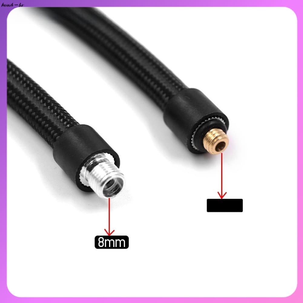 ⚡ Venda Quente Mangueira De Bomba De Ar Portátil M6 M8 Tubo De Extensão Adaptador De Rosca Com Nylon De Borracha [knwh-b