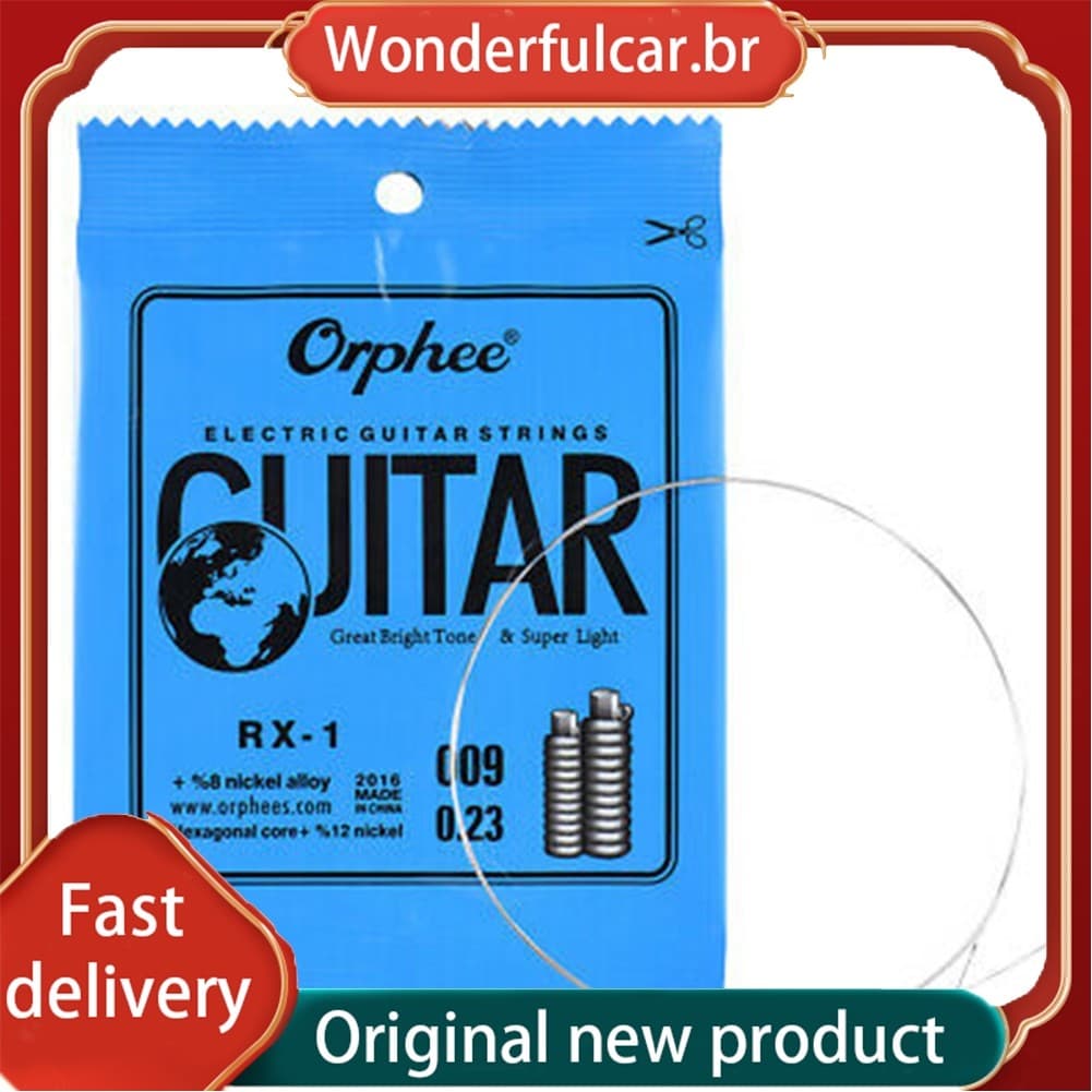 [WDFU] 10 Pcs Orphee Cordas Únicas Para Guitarra Elétrica 1a E-String (0,009) Substituição