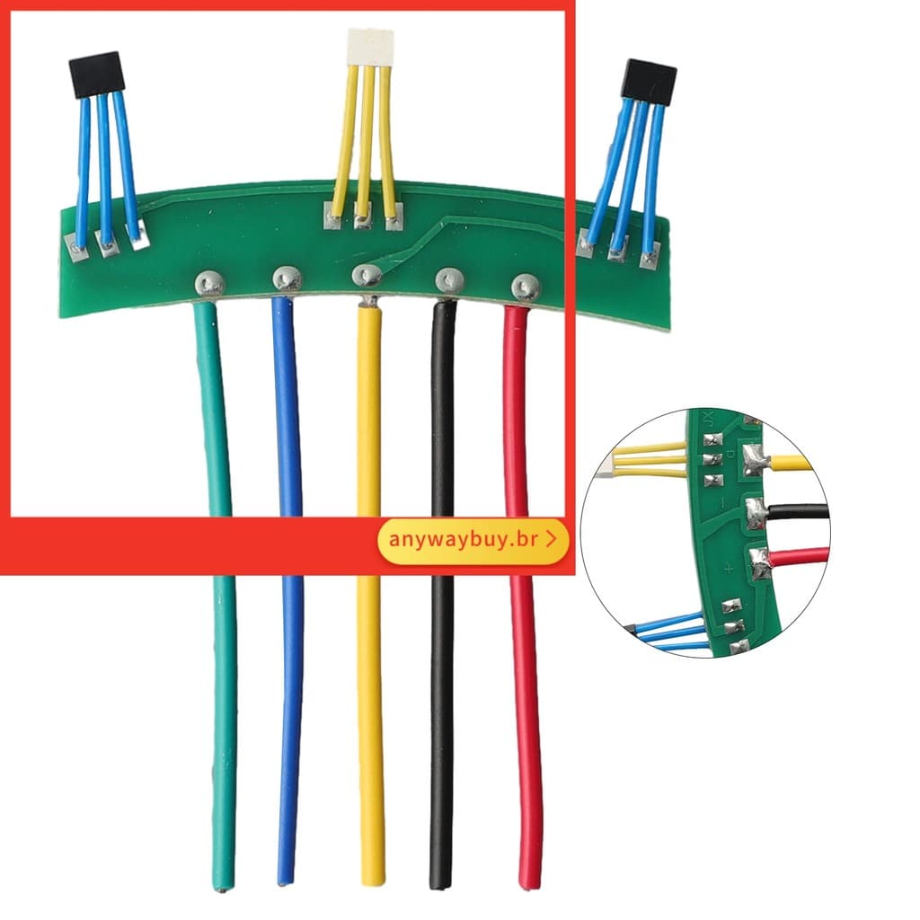 [AYAY] Placa PCB Do Sensor hall Ebike Para Bicicleta Elétrica 120 ° Salão motor Da 41F