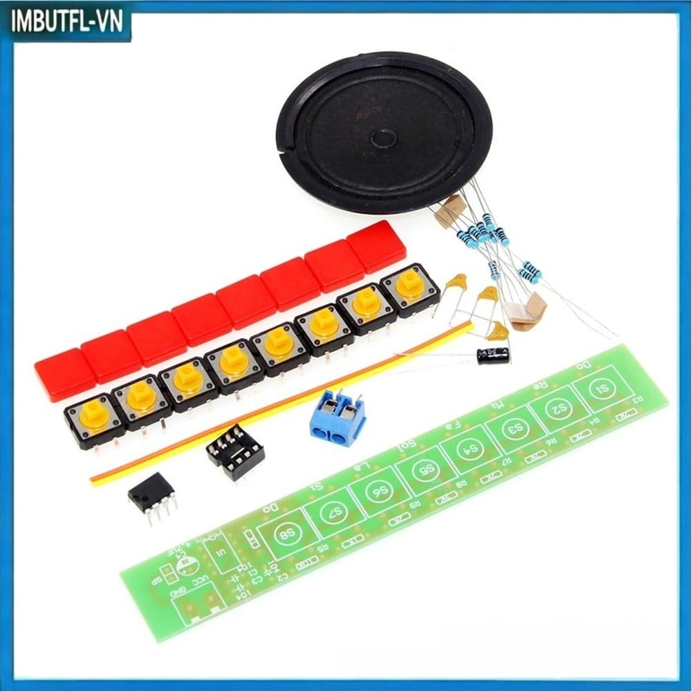5.18 Alto-Falante Para NE555 Componente Eletrônico Módulo De Órgão De Piano Elétrico Kit De Solda DIY