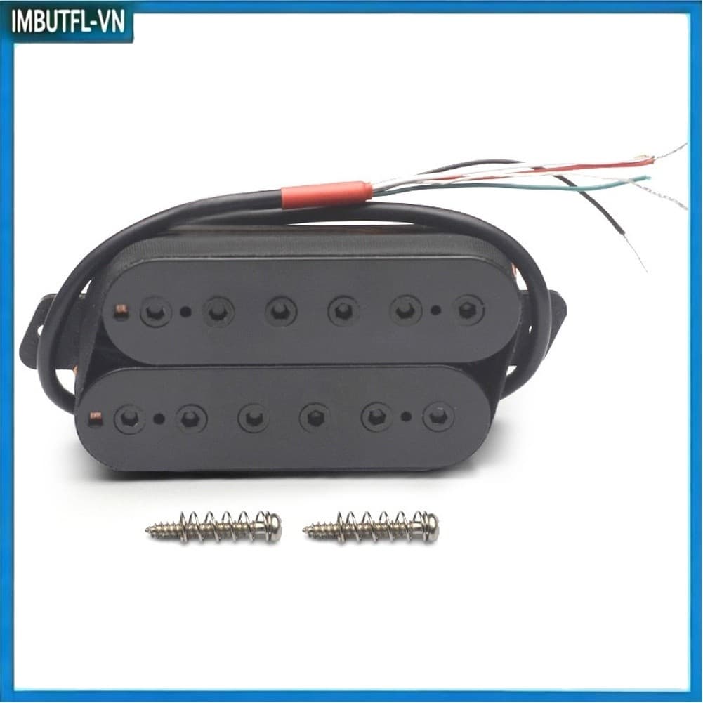 5.18 Captador Humbucker De 6 Cordas Bobina Dupla 50mm 52mm Acessório De Guitarra Preto Cromado