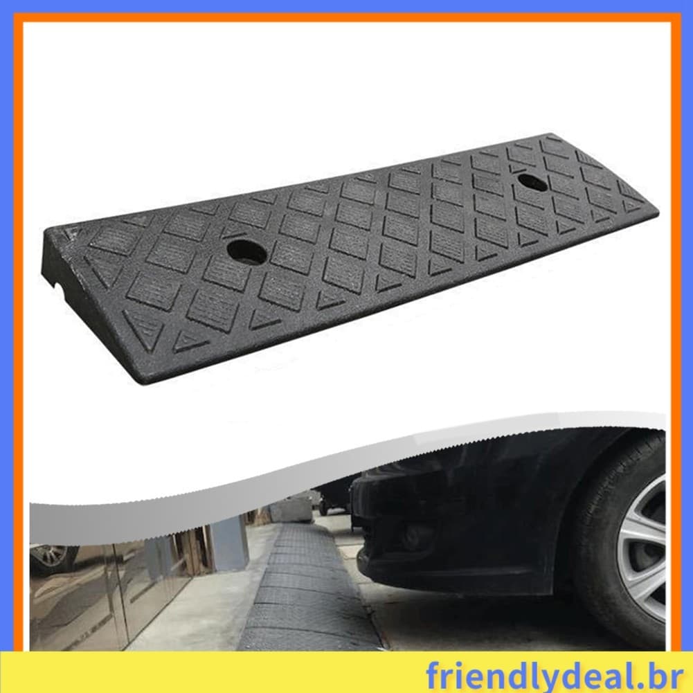 [FRND] Rampa Kerb De Plástico Antiderrapante De Limiar Com 30 Mm De Altura Para Carros Que Se Levantam