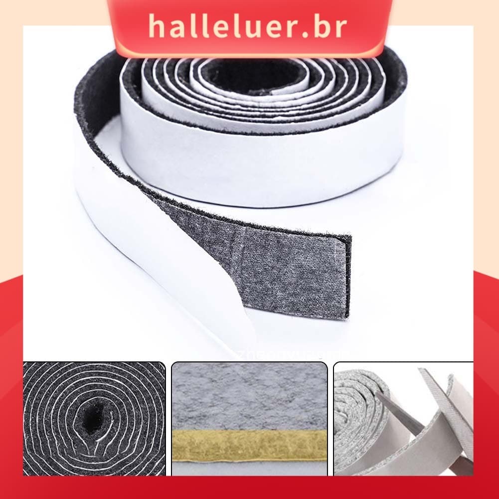 [HALE] Rolo De Almofada De Feltro Autoadesivo Para Móveis Superfícies Duras Tira Resistente 1M