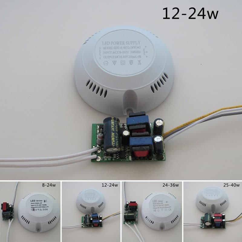 [SUFA] AC 176-265V 8-40W LED Driver Adaptador De Fonte De Alimentação Para Lâmpada De Teto