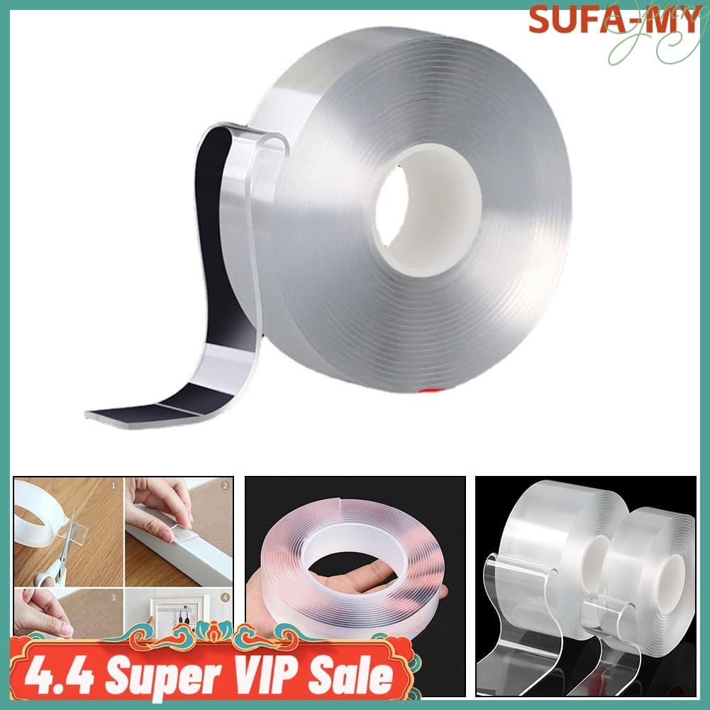 [SUFA] Fita Dupla Face De 20 Mm De Alta Viscosidade À Prova D'água Trava Qualquer Coisa No Local