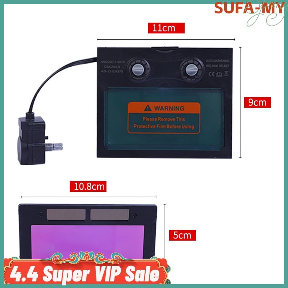 [SUFA] Capacete De Soldagem Com Escurecimento Automático Movido A Energia Solar Máscara Sombra De Filtro De Automação De