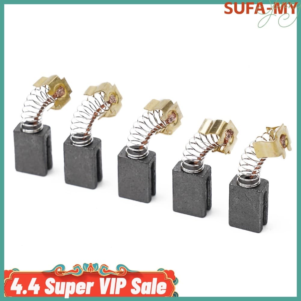 [SUFA] 5 Peças De Escovas De Carbono Para Rebarbadora GA 5030 6x9x14mm CB-459 Novo
