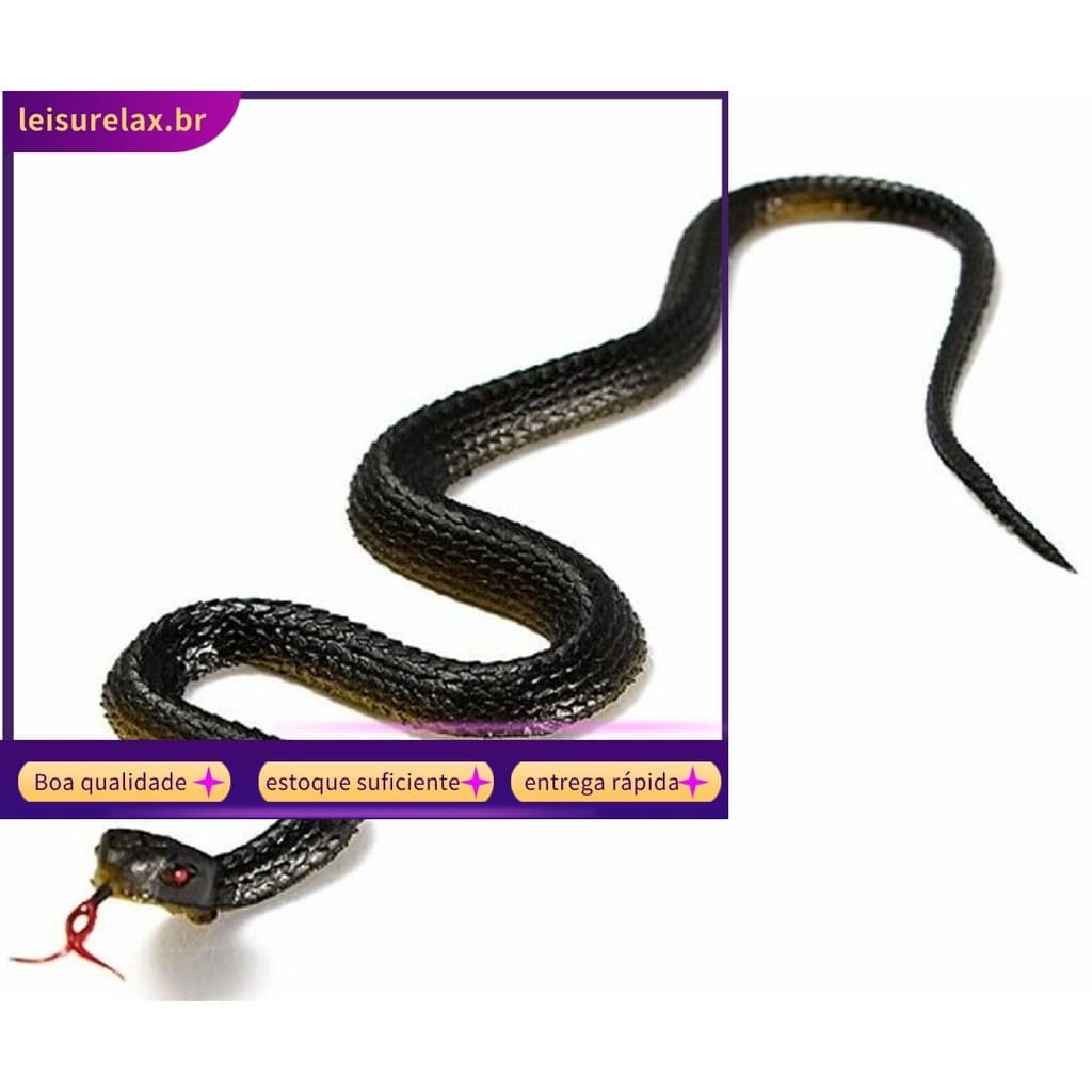 < SULA > Pranca De Cobra De Borracha Falsa Realista De 45 Cm Para Brinquedo De Truque