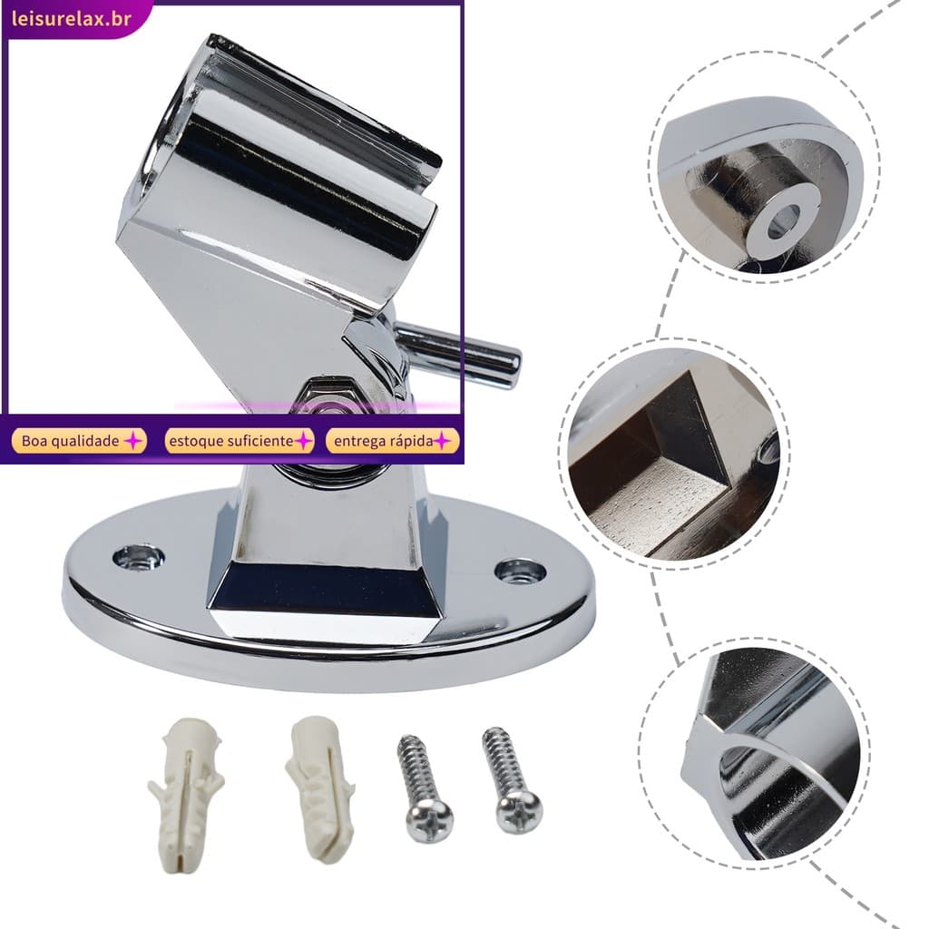 < SULA > Suporte De Chuveiro Ajustável Base Fixa De Microfone