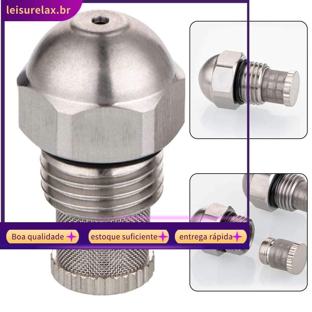 < SULA > Bocal De Névoa 1/4BSPT Diâmetro 0.3-1.5mm Orifício Spray Atomizador De Aço Inoxidável