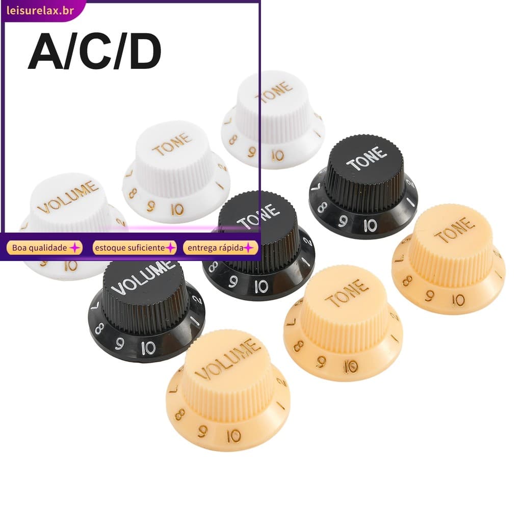 < SULA > 3 Peças Botão ST Para Guitarras 1 Volume Botões De Controle De 2 Tons Acessórios De Guitarra