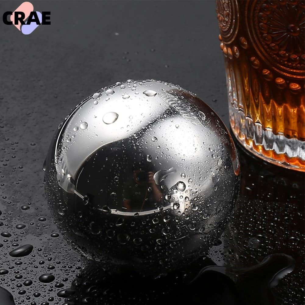 [STFY-2026] Cubos De Gelo De Aço Inoxidável De 38 Mm Bolas Pedras De Resfriamento Reutilizáveis Vinho De Uísque
