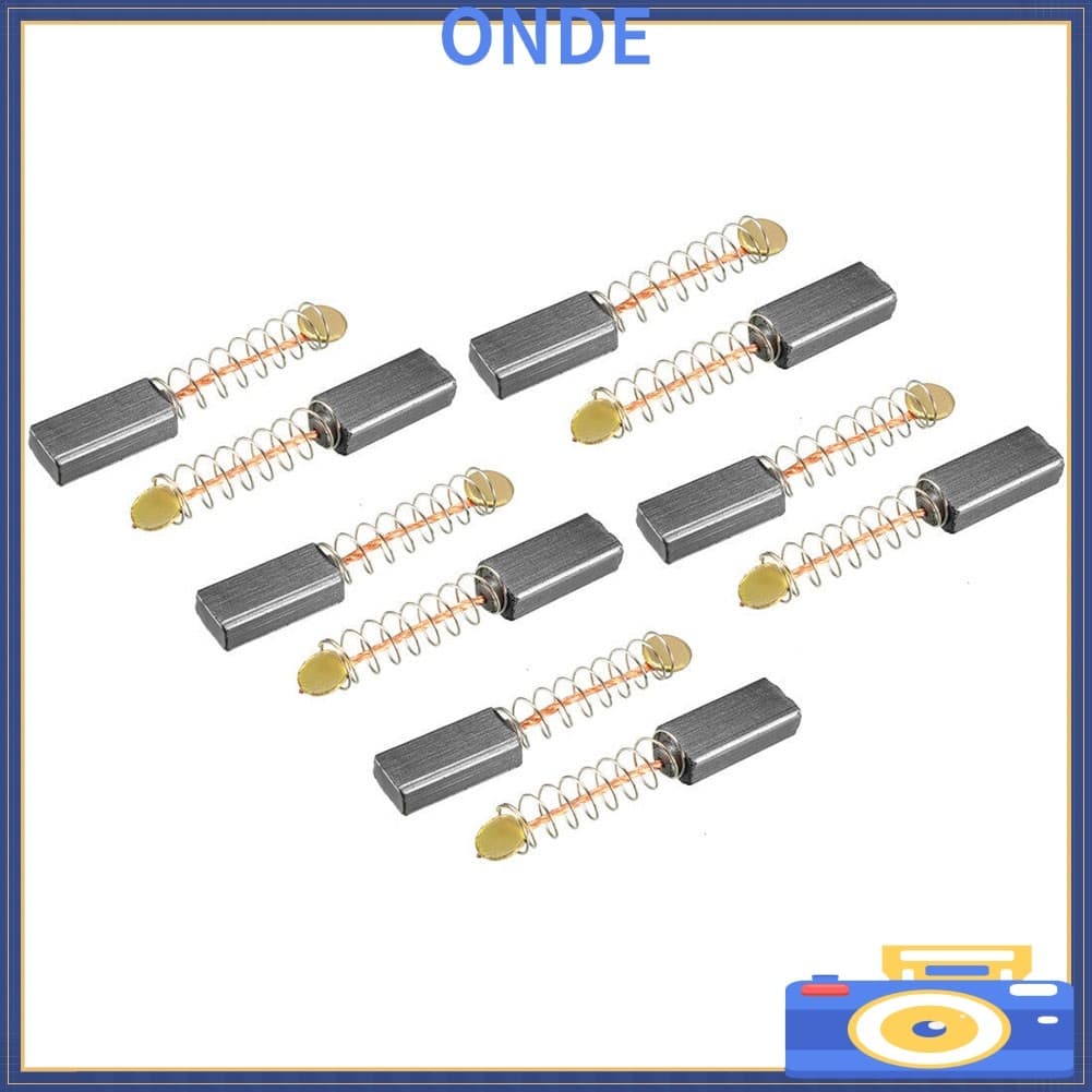 Escovas De Carbono Para Motores Elétricos 12 Mm x 6 x 4 Conjunto De Peças De Reposição Com 10