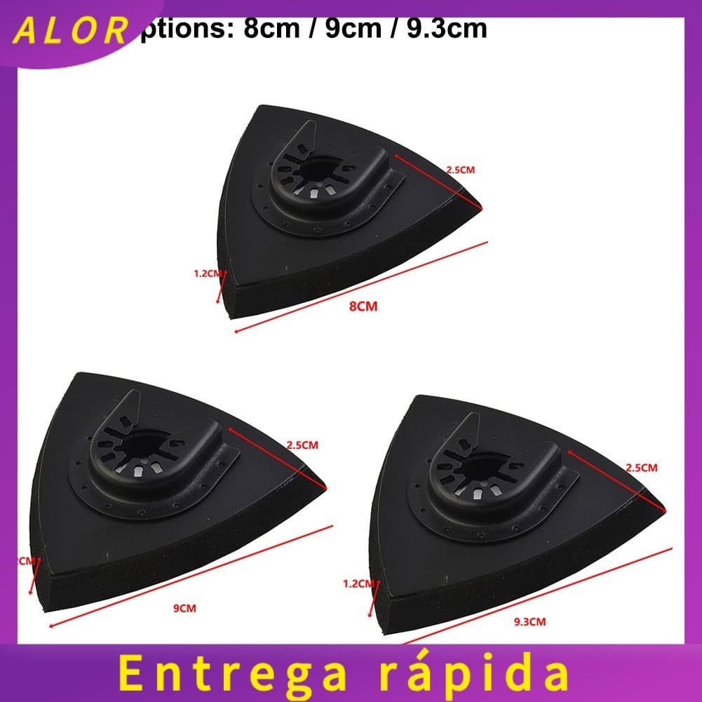 [ALOR] Ferramenta Oscilante Triangular Almofada De Lixa Liberação Rápida 82 Mm Ajuste Multiferramenta 1 Unidade