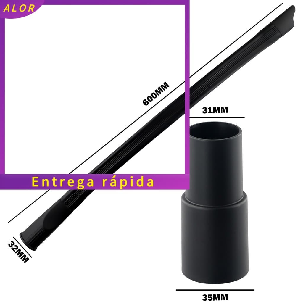 [ALOR] Adaptador De 35 Mm Para Aspirador De Pó Shark Ferramenta Flexível De Mangueira De Fenda Extra Longa