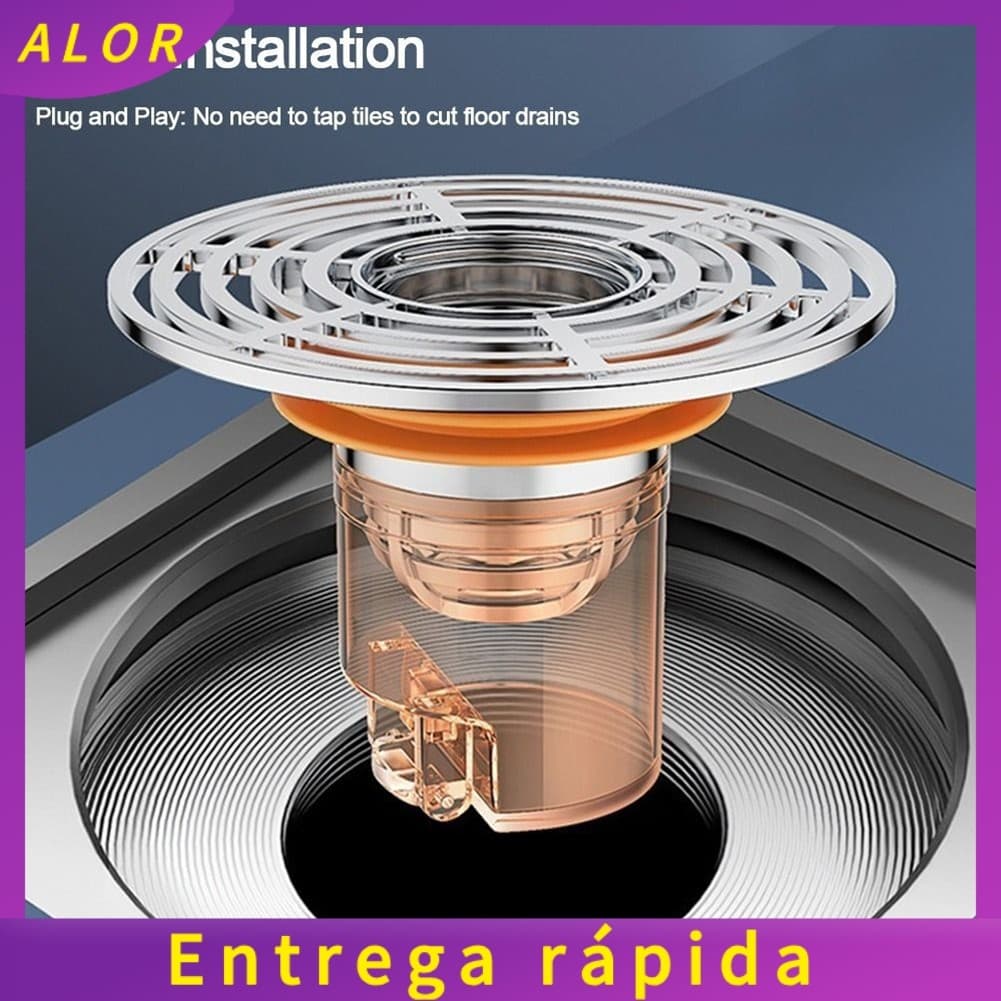 [ALOR] Núcleo De Drenagem De Piso , Chuveiro , Filtro Tampa De Esgoto , Plugue Anti-odor , PVC