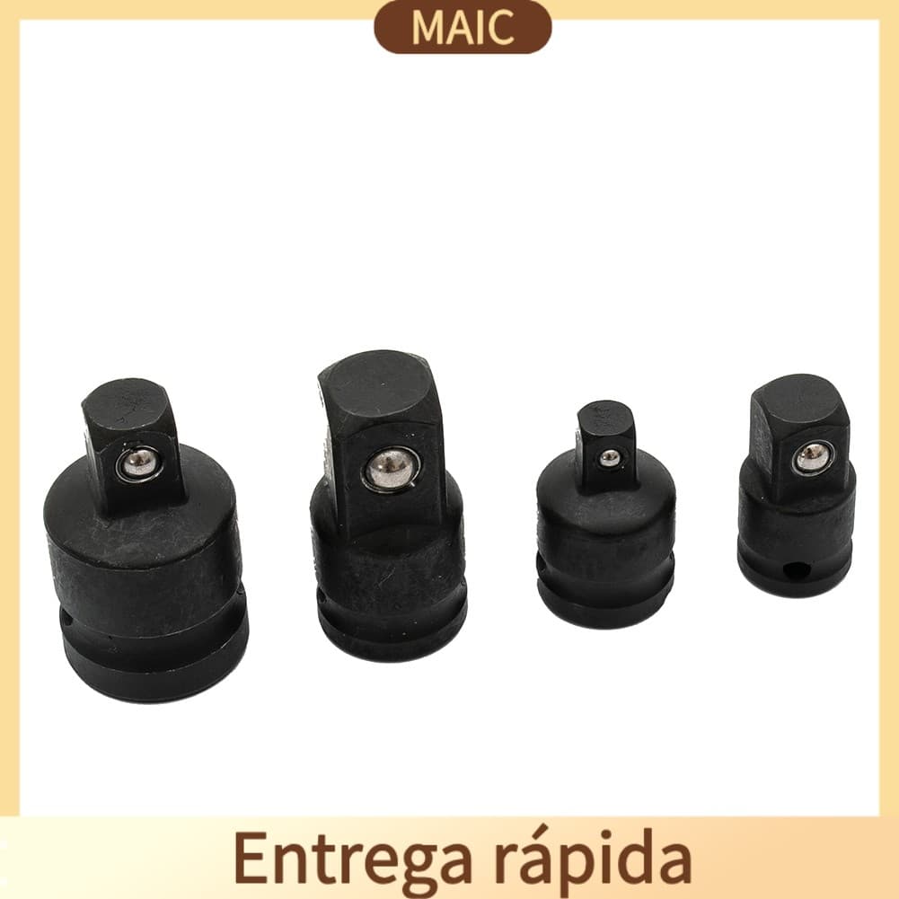 [MAIC] 4pcs 1/4 3/8 1/2 Conversor De Adaptador De Impacto De Ar De Aço Tomada Conjunto De Unidade Redutora