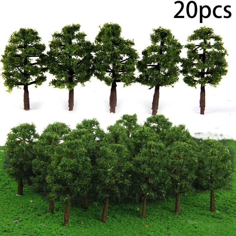 [MAIC] 20 Unidades 8 Cm Mini Modelo De Árvores Micro Paisagem Decoração Trem Layout Acessórios Faça Você Mesmo