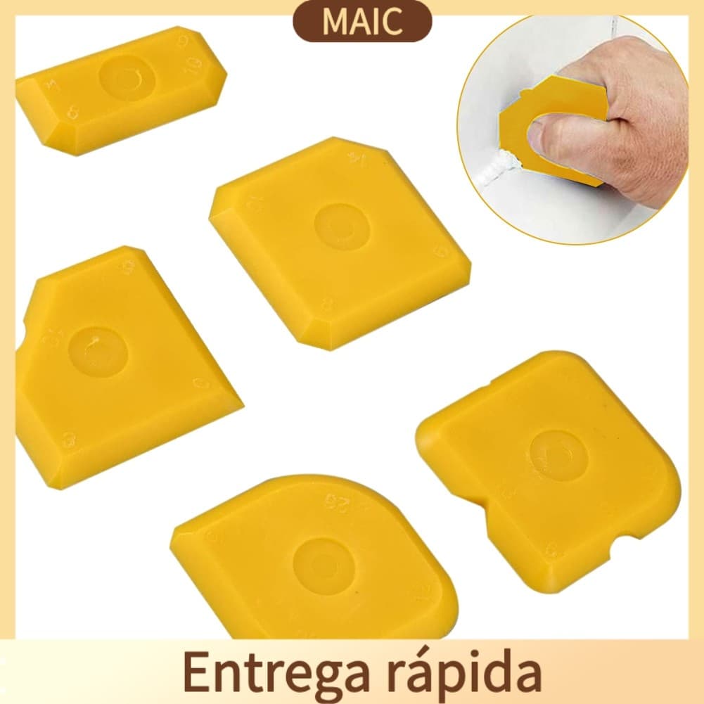 [MAIC] 5pcs Kit De Acabamento Espalhador De Ferramenta De Selante De Silicone Aplicador De Argamassa De Calafetagem