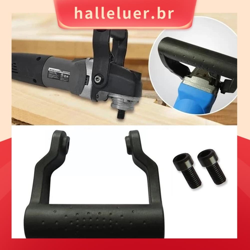 [HALE] Alça Auxiliar Antiderrapante Com Absorção De Choque E De 8 Mm Para Rebarbadora Tipo 100