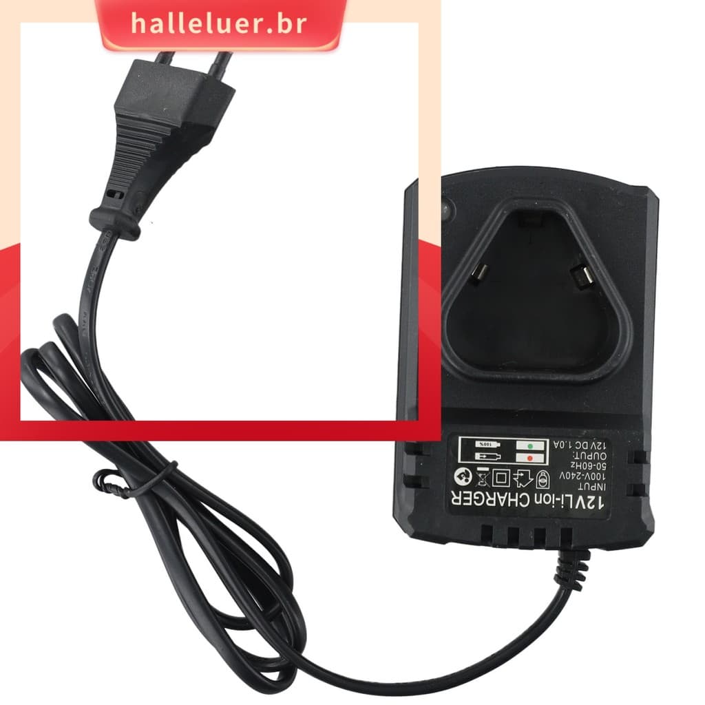 [HALE] Carregador Recarregável De Íon-Lítio 12V DC Eua/Ue Com Suporte Para Furadeira Elétrica