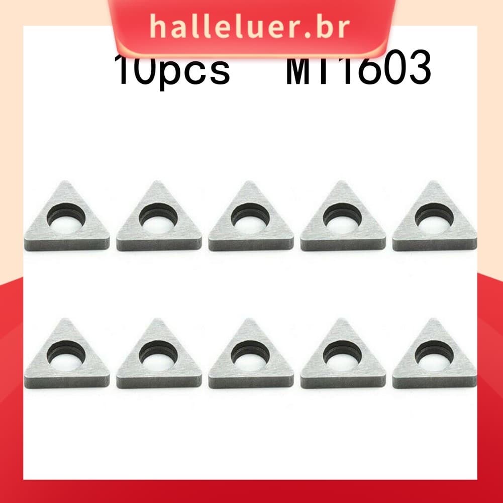[HALE] 10pcs MT1603 CNC Suporte De Ferramenta De Torneamento Acessórios De Cunha triangular