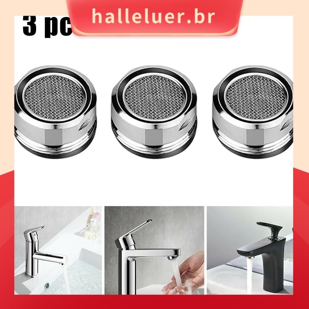 [HALE] 3x Torneira Economizadora De Água De Latão Aerador Filtro Substituível Bico Misto M24