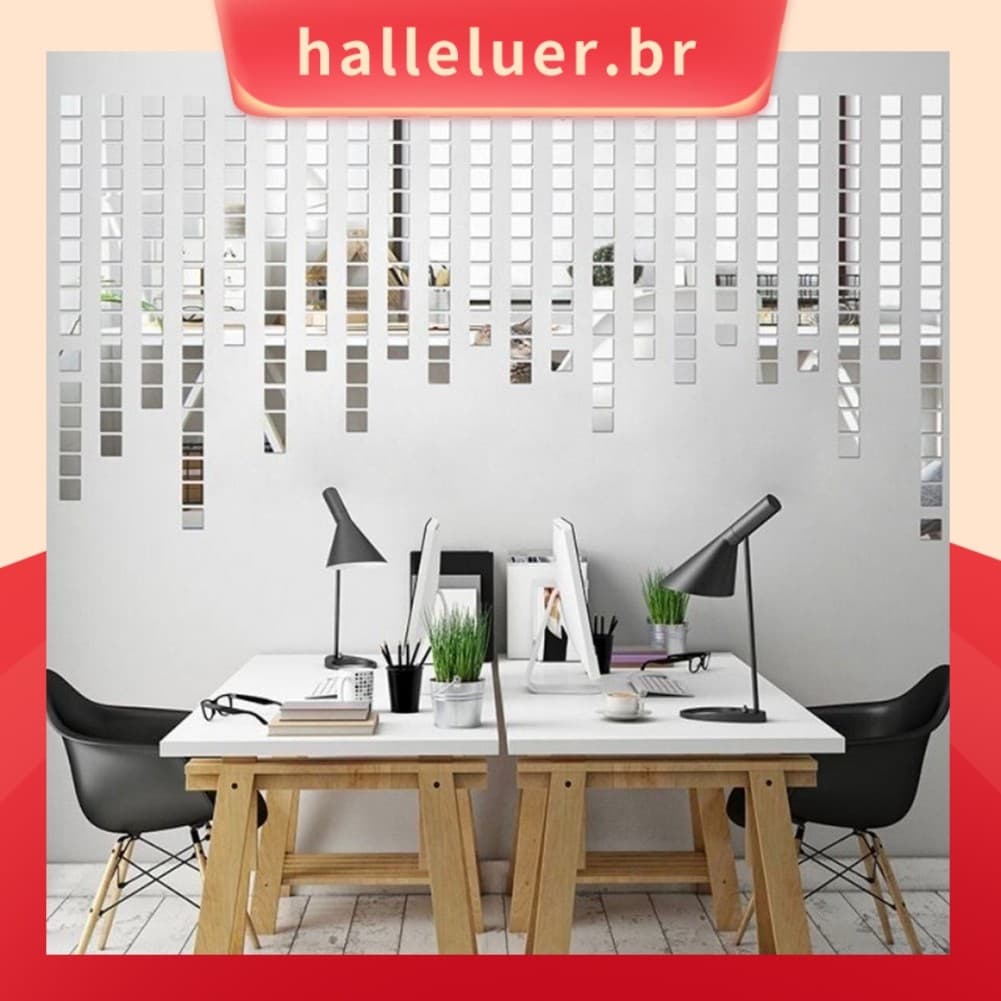 [HALE] 100 Pcs 10x10 Mm DIY Bola De Discoteca Espelho De Vidro Adesivos De Parede Autoadesivos