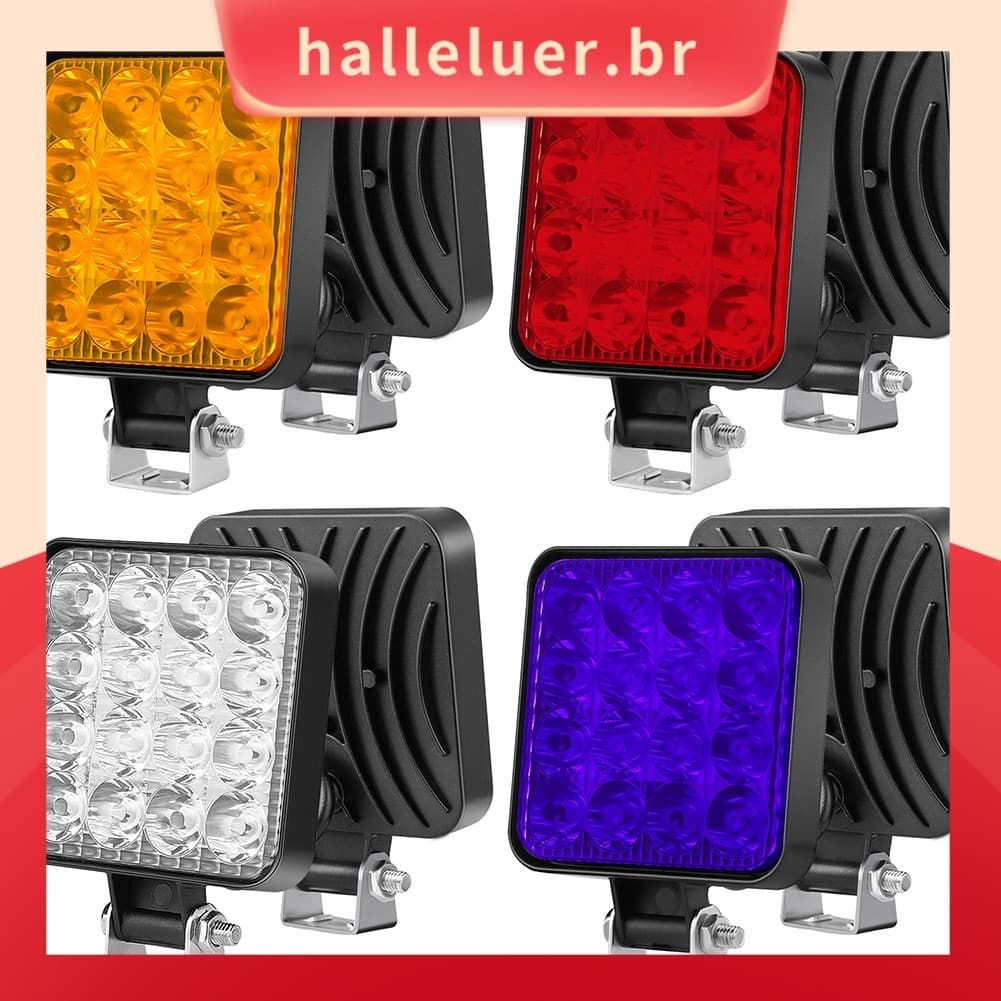 [HALE] 48w 16LED Luz De Trabalho Pod Iluminação Caminhão Trator Off Road 12v 1PCS