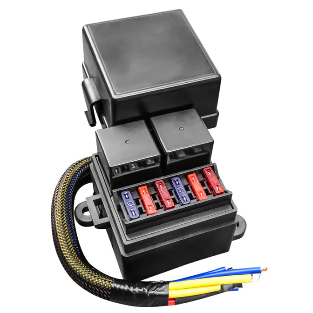 1 Caixa De Relé De Fusível Com Relés E Fusíveis De 4 Pinos 80A Para Caminhão Automotivo De 12V