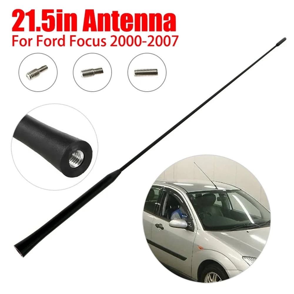 Antena De Carro Teto Aéreo AM/FM Rádio Estéreo Para 21.5 " Ford Focus 2000-07 55mm